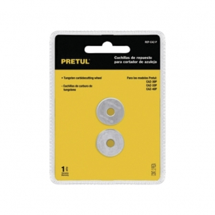 CUCHILLA PRETUL PARA CORTA AZULEJO EN BLISTER (2 PIEZAS) (REP-CAZ-P) (20999)