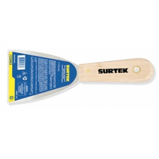 ESPATULA SURTEK MANGO MADERA 3" RIGIDA (123083)