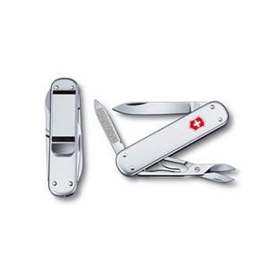 HERRAMIENTA VICTORINOX ALOX PLATEADA CON MONEY CLIP, 5 USOS (0.6540.16)