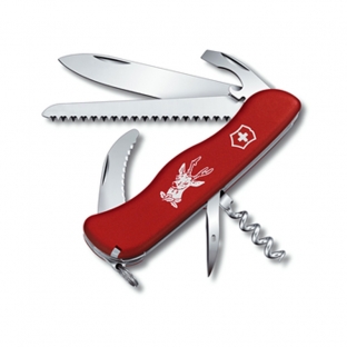 HERRAMIENTA VICTORINOX HUNTER ROJA C/BLOQUEO, 12 USOS (0.8873/.8573)