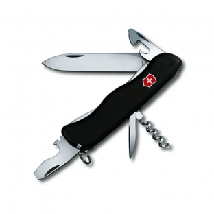 HERRAMIENTA VICTORINOX NOMAD NEGRA CON BLOQUEO, 11 USOS (0.8353.3)
