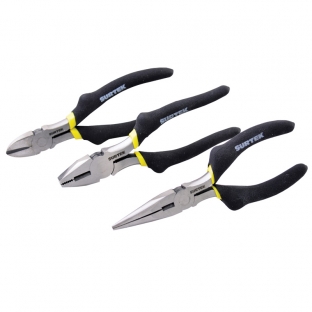 JUEGO SURTEK DE 3 PINZAS PARA ELECTRICISTA (P01)