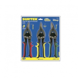 JUEGO SURTEK DE 3 TIJERAS DE AVIACION (115115)