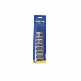 JUEGO SURTEK DE DADOS Y ACCESORIOS STD 1/2" (8 PIEZAS) (S01S)