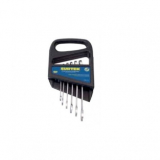 JUEGO SURTEK DE LLAVES COMBINADAS STD 5/16" A 5/8" 6PZ EN RACK (F04S)