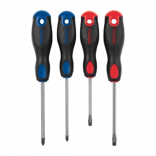 JUEGO PRETUL DESARMADORES COMFORT GRIP COMBINADOS, 4 PZAS (20218)