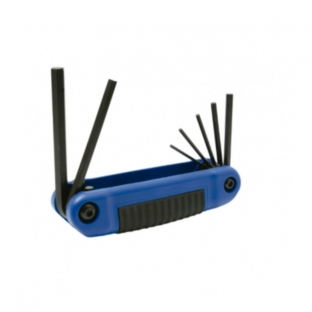 JUEGO URREA 7 LLAVE ALLEN 2 -  8 MM TIPO NAVAJA PLASTICA (4977BM)