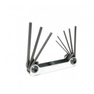 JUEGO URREA 8 LLAVE ALLEN .050"-5/32" TIPO NAVAJA METALICA (4992)