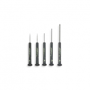 JUEGO URREA DE DESARMADORES DE PRECISION, ANTIESTATICA, PUNTA PLANA Y PHILLIPS (5 PZA) (9500C/9500BC)