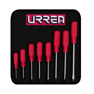 JUEGO URREA DE DESTORNILLADORES SERIE R EN ESTUCHE 8 PZ. (9600DR)